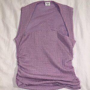 EUC A&F Ava Bubble Knit Top in Lavender size MEDIUM